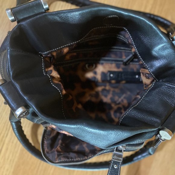 100% Genuine Leather by B. Makowsky Black Purse - Picture 3 of 16